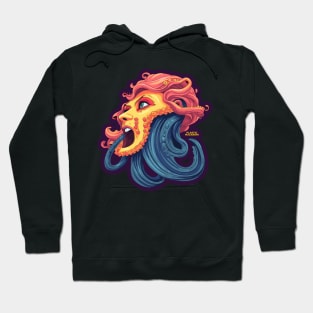 Plastic Macaroni Boho Trippy Hippy Kraken Hoodie